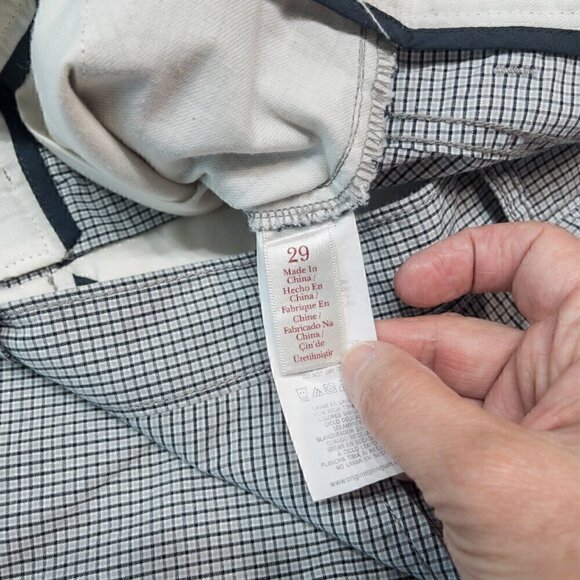 Penguin Black and Gray Check Chino's, 29 - Picture 5 of 13